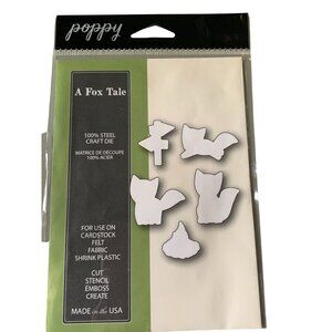 Poppystamps A Fox Tale Steel Craft Die Set For Cardstock Felt Fabric